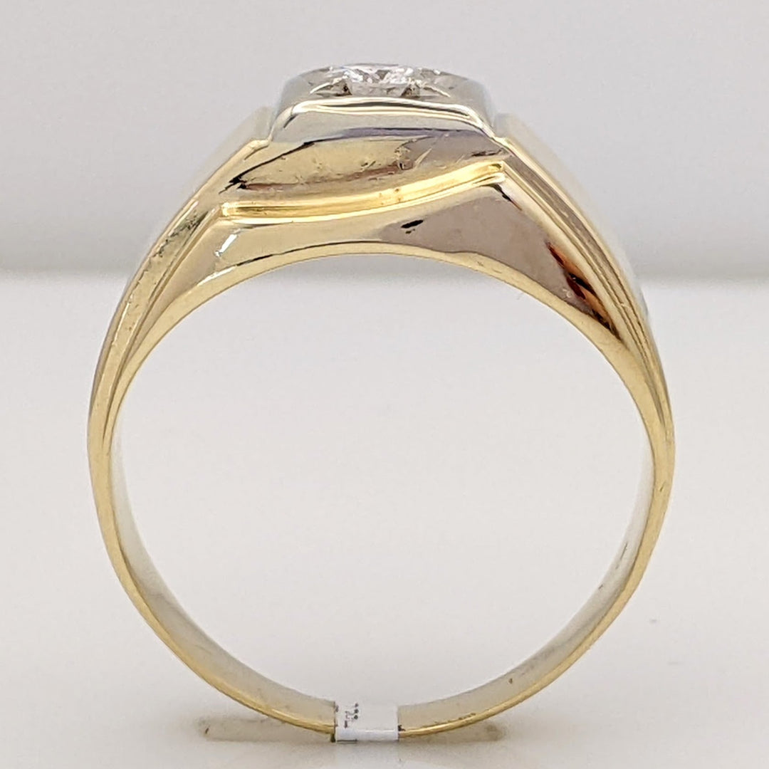 14K .29 CARAT TOTAL WEIGHT I1 H DIAMOND ROUND ESTATE RING 7.0 GRAMS