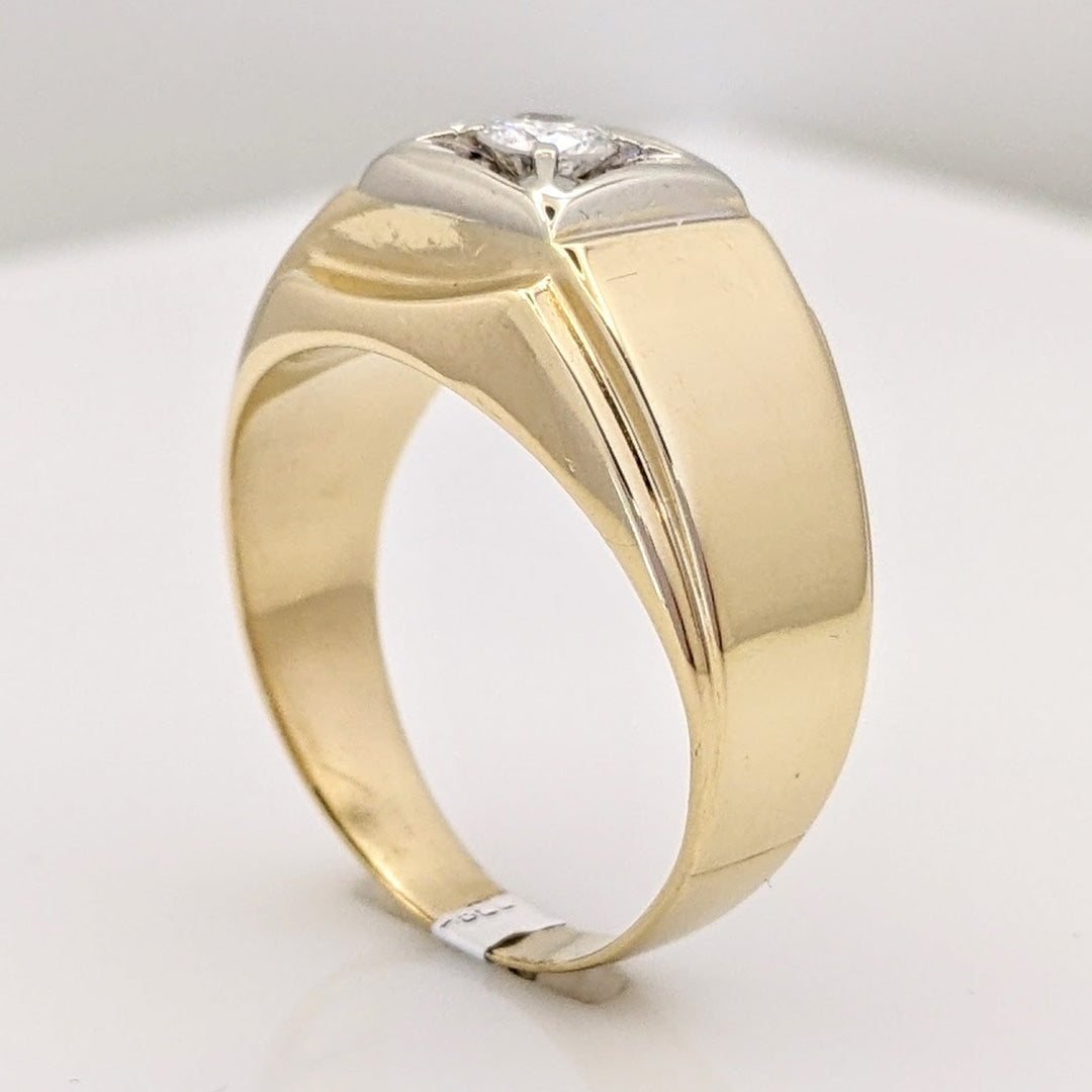 14K .29 CARAT TOTAL WEIGHT I1 H DIAMOND ROUND ESTATE RING 7.0 GRAMS