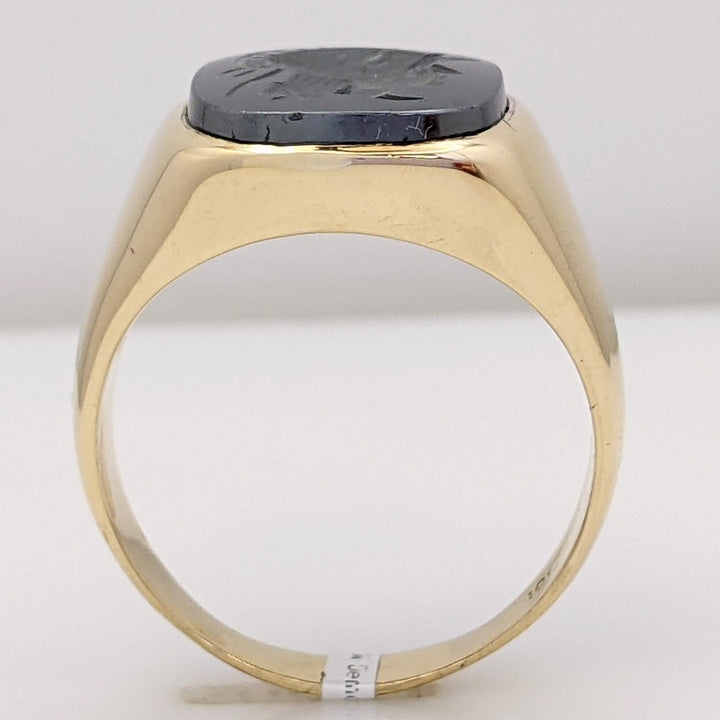 10K HEMATITE SOLIDER ESTATE RING 9.4 GRAMS