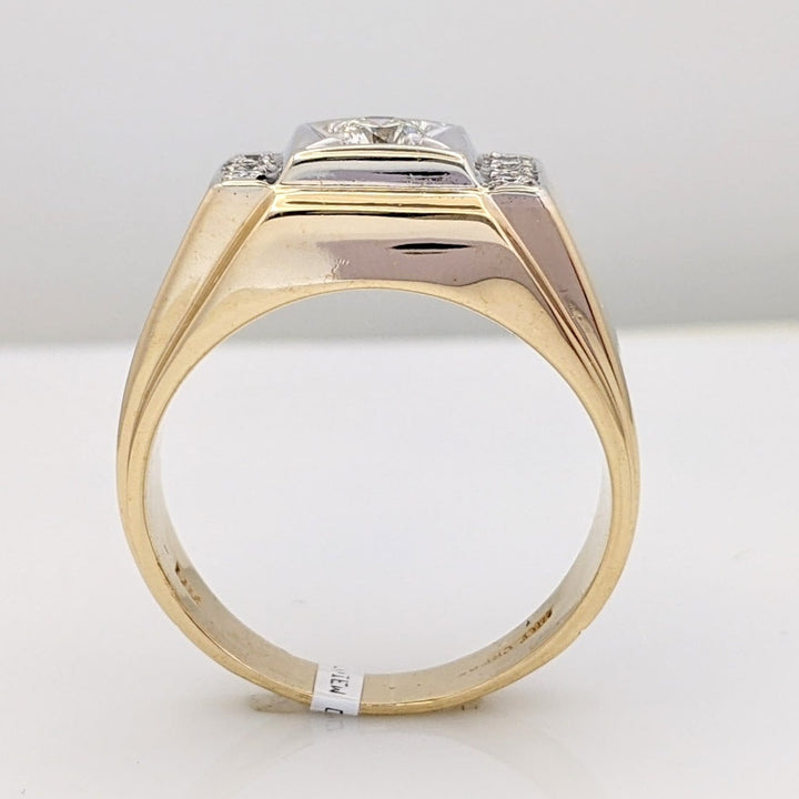 14K .53 CARAT TOTAL WEIGHT VS2 H DIAMOND ROUND (7) ESTATE RING 13.9 GRAMS