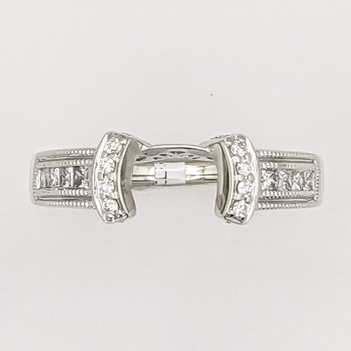 14K WHITE .23 CARAT TOTAL WEIGHT SI2 H DIAMOND ROUND (16) ESTATE WRAP 3.3 GRAMS