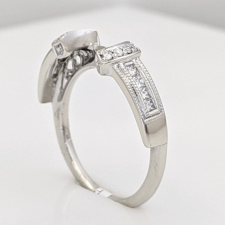 14K WHITE .23 CARAT TOTAL WEIGHT SI2 H DIAMOND ROUND (16) ESTATE WRAP 3.3 GRAMS