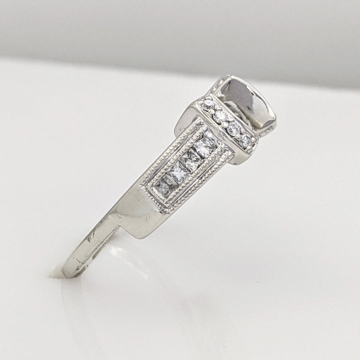 14K WHITE .23 CARAT TOTAL WEIGHT SI2 H DIAMOND ROUND (16) ESTATE WRAP 3.3 GRAMS