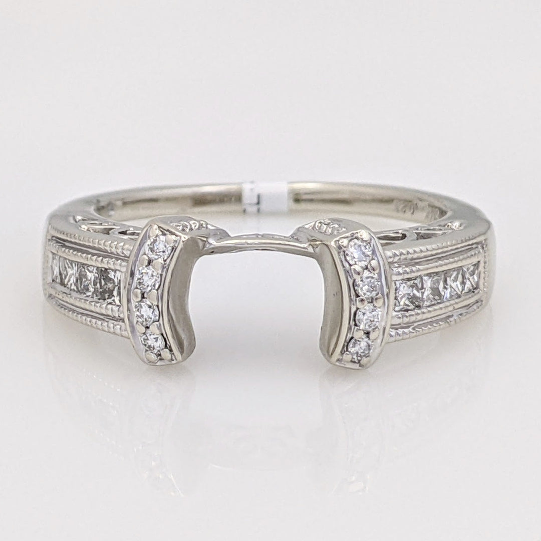 14K WHITE .23 CARAT TOTAL WEIGHT SI2 H DIAMOND ROUND (16) ESTATE WRAP 3.3 GRAMS
