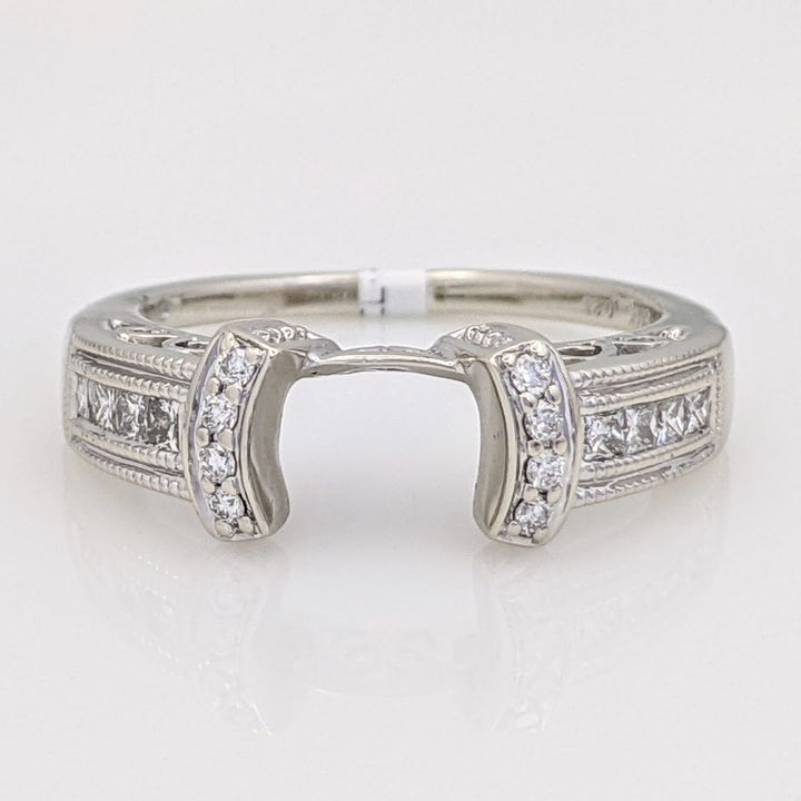14K WHITE .23 CARAT TOTAL WEIGHT SI2 H DIAMOND ROUND (16) ESTATE WRAP 3.3 GRAMS