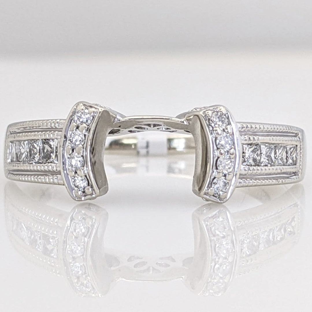 14K WHITE .23 CARAT TOTAL WEIGHT SI2 H DIAMOND ROUND (16) ESTATE WRAP 3.3 GRAMS