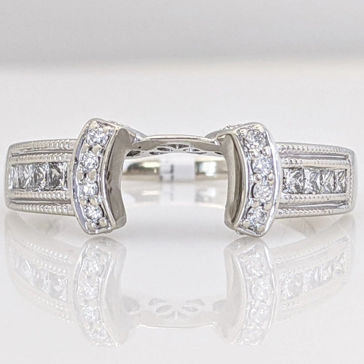14K WHITE .23 CARAT TOTAL WEIGHT SI2 H DIAMOND ROUND (16) ESTATE WRAP 3.3 GRAMS