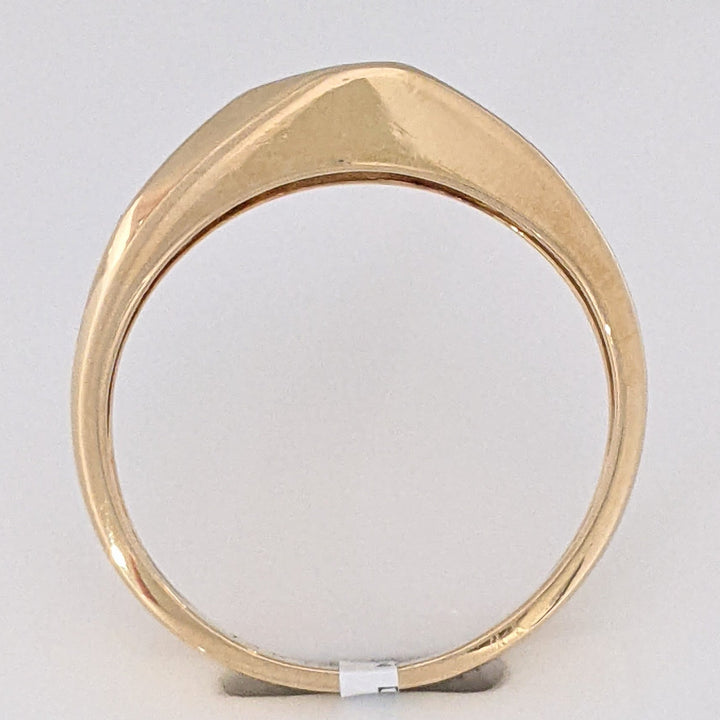 14K .40 CARAT TOTAL WEIGHT SI2 G DIAMOND ROUND (8) CHANNEL ESTATE BAND 5.3 GRAMS