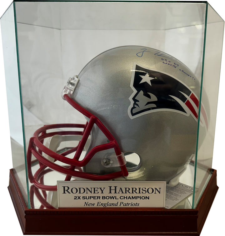 Rodney Harrison Autographed Replica Helmet - JSA COA