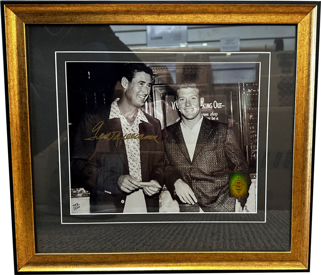 Ted Williams Autographed 8x10 Framed Photo Green Diamond COA