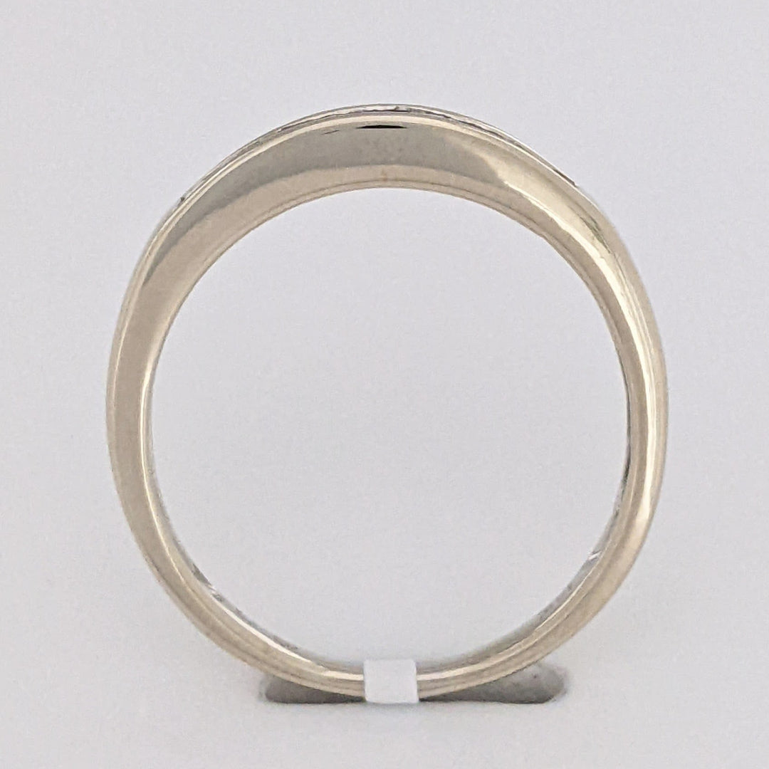 14K WHITE .28 CARAT TOTAL WEIGHT I1 H DIAMOND BAGUETTE (14) ESTATE CHANNEL SET BAND 2.4 GRAMS