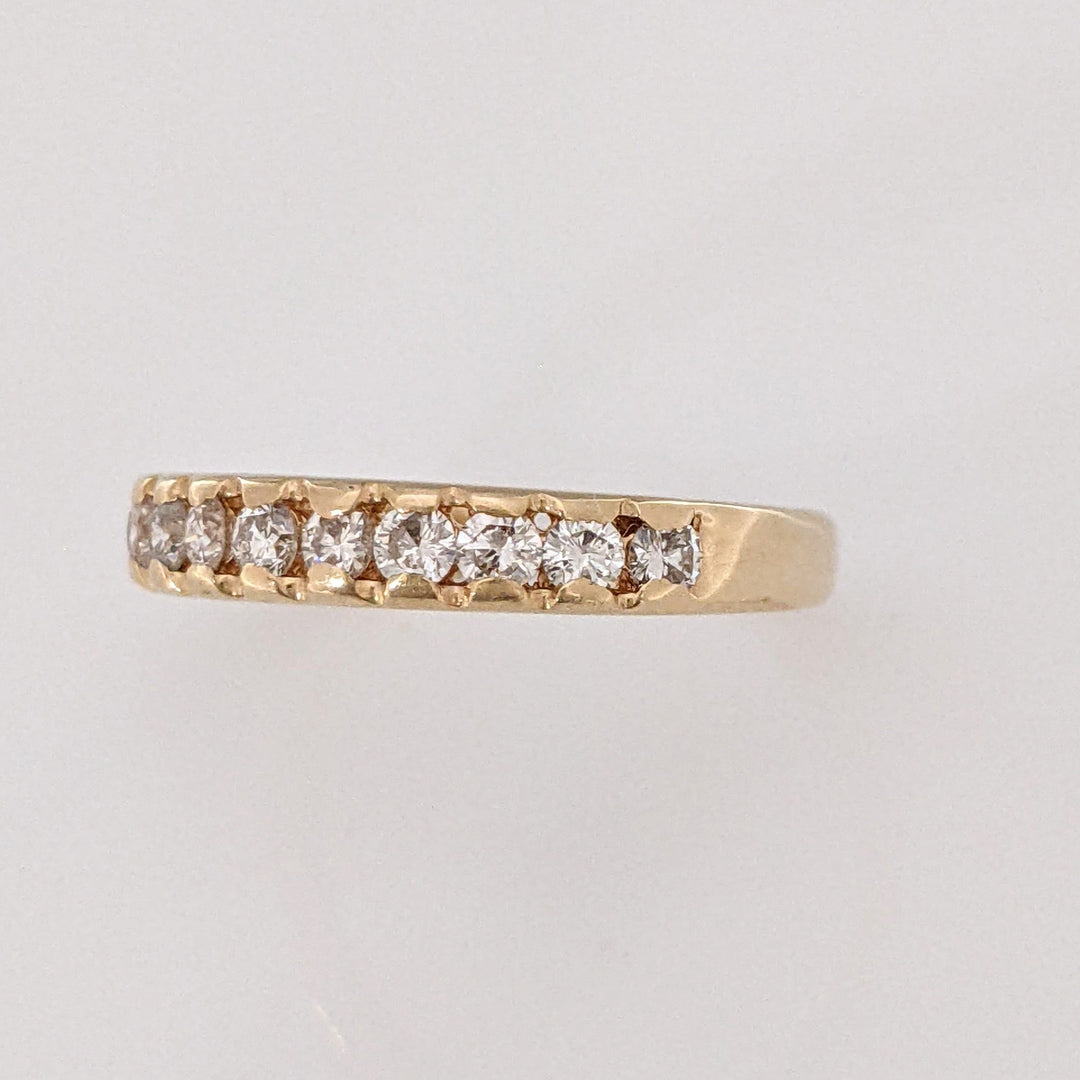 14K .36CTW SI2 I DIAMOND ROUND (12) ESTATE BAND 1.9 GRAMS