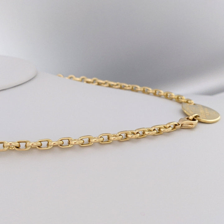 18K TIFFANY & CO OVAL LINK ESTATE NECKLACE 44.2 GRAMS