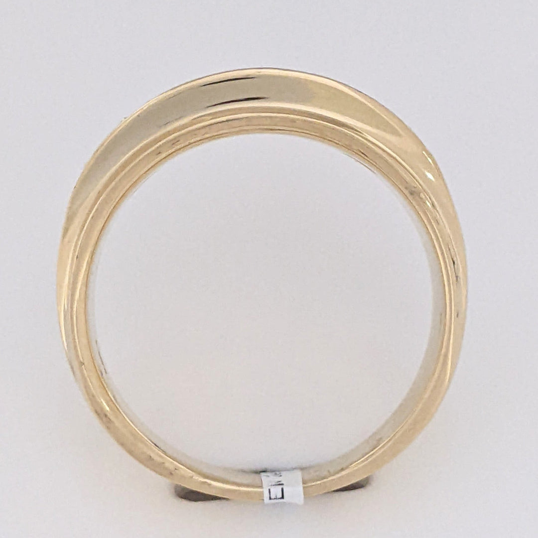 14K .95 CARAT TOTAL WEIGHT I1 H DIAMOND ROUND (5) ESTATE BAND 9.6 GRAMS