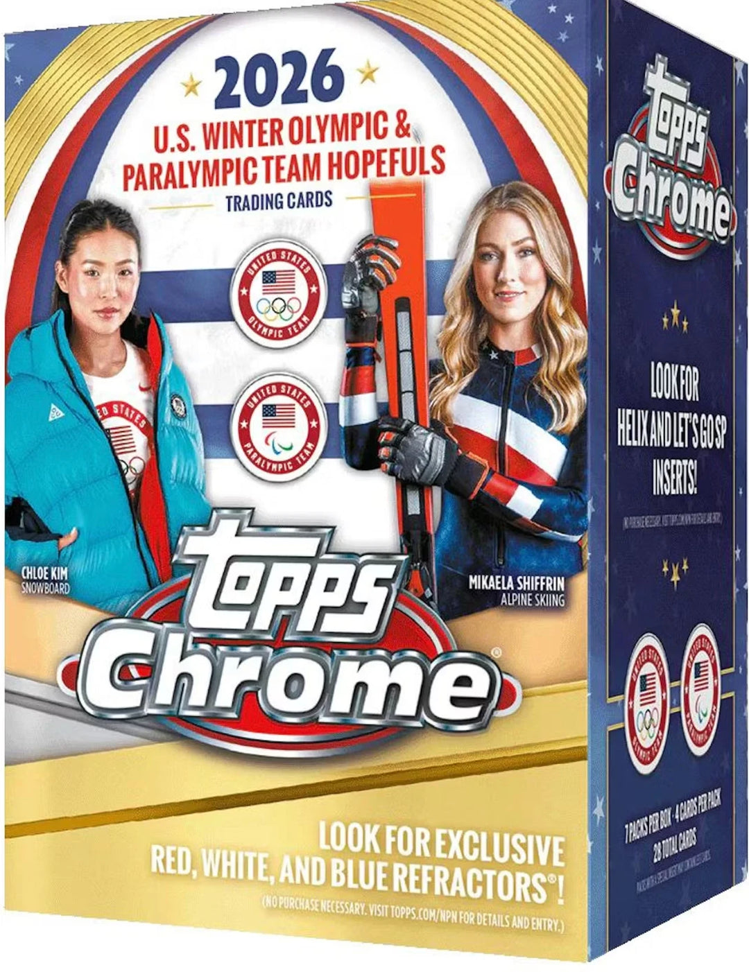 2026 Topps Chrome U.S. Olympics Blaster Box