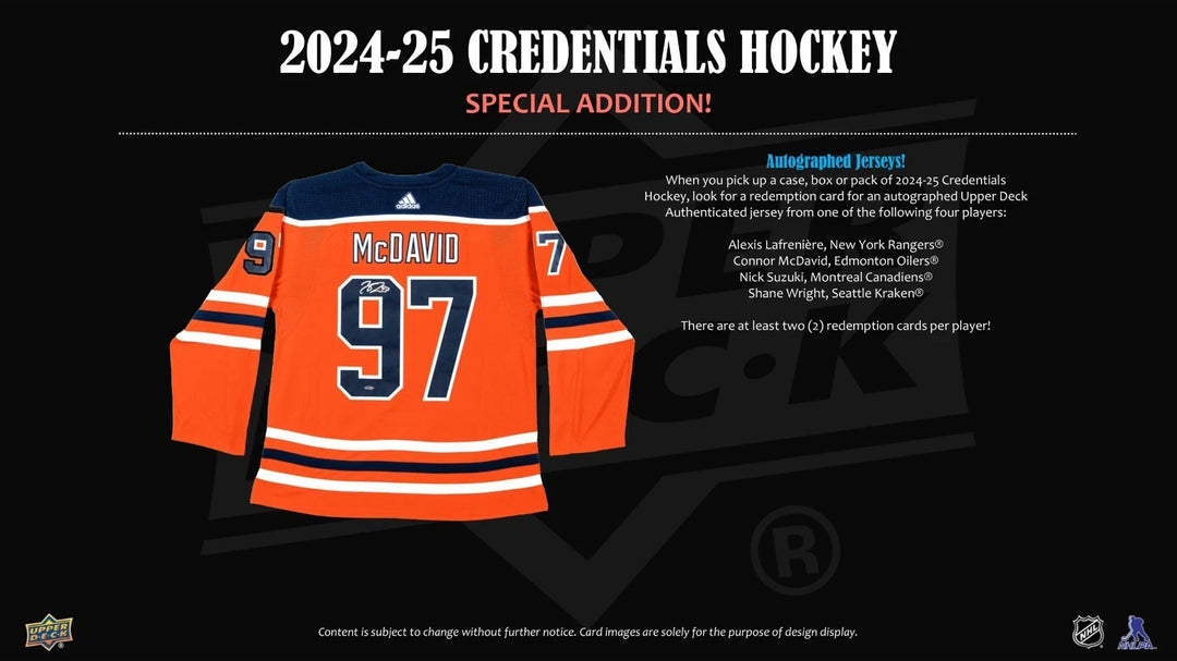2024/25 Upper Deck Credentials Hockey Hobby Box
