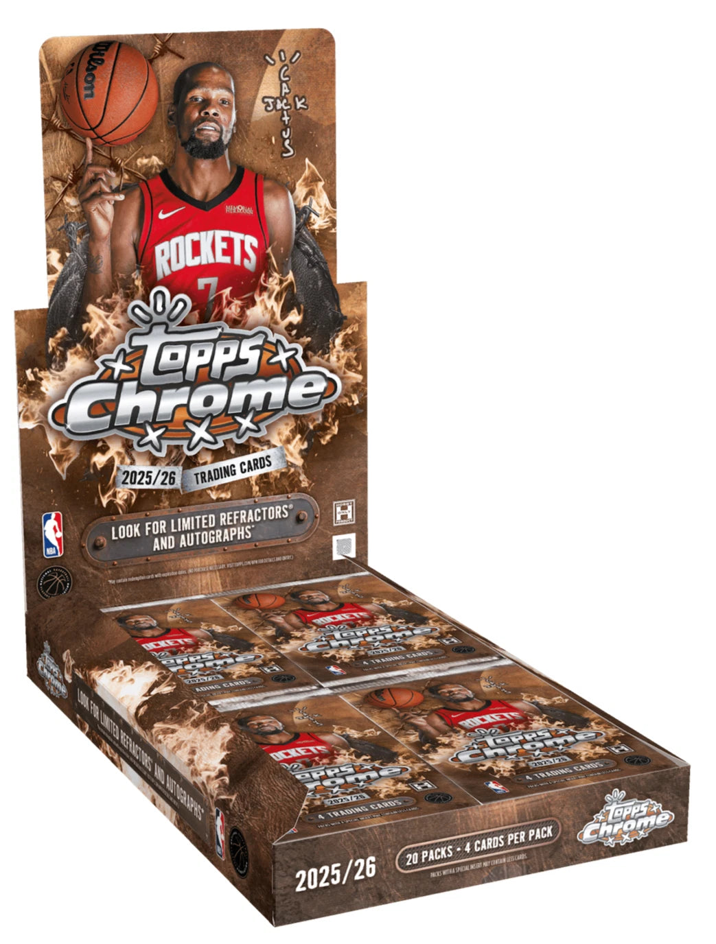 2025/26 Topps Chrome NBA x Cactus Jack Hobby Box