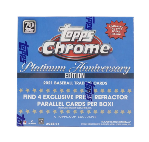 2021 Topps Chrome Platinum Anniversary Edition Baseball Mega Box