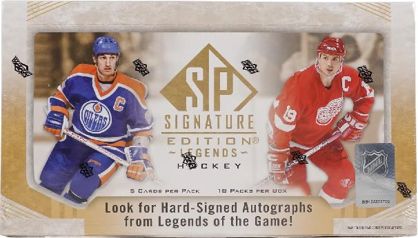 2020/21 Upper Deck SP Signature Edition Legends Hockey Hobby Box - (18) Packs