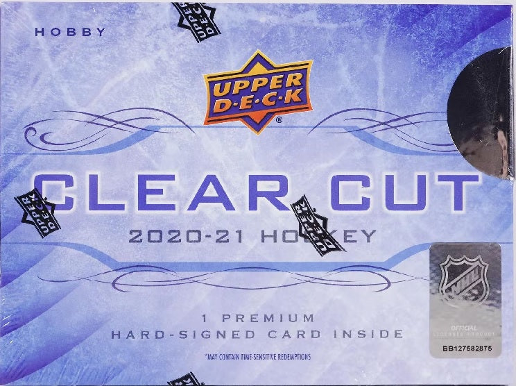 2020/21 Upper Deck Clear Cut Hockey Hobby Box - 1 Card