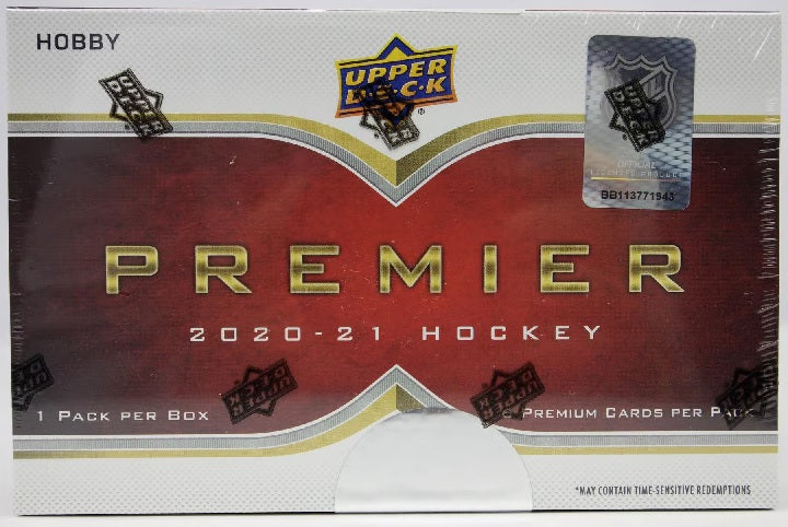 2020/21 Upper Deck Premier Hockey Hobby Box - (6) Cards