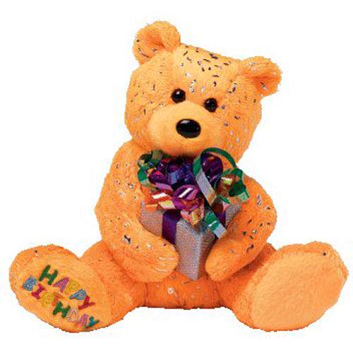 Happy Birthday the Bear (Orange w/ Gift)