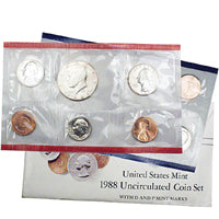 1988 US Mint Uncirculated Set - 10 coin