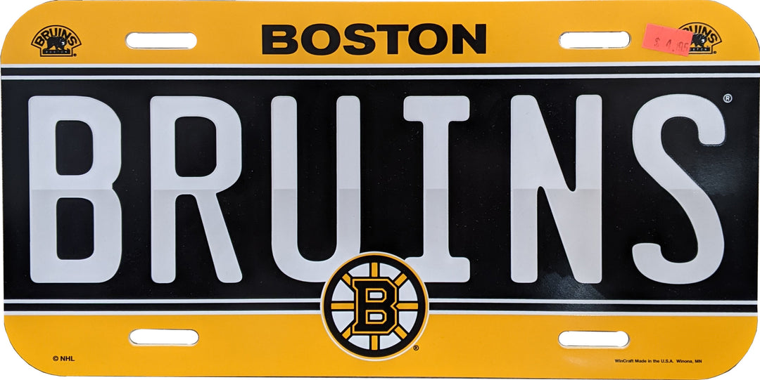 Boston Bruins License Plate