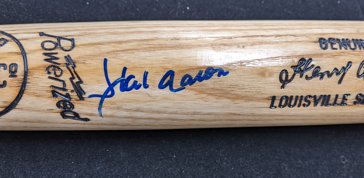 Hank Aaron Autographed Bat COA- Beckett