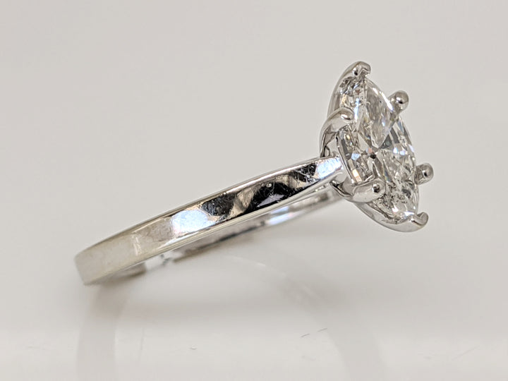 14KW .78 CARAT TOTAL I1 G DIAMOND MARQUISE CUT SOLITAIRE ESTATE RING 3.3 GRAMS