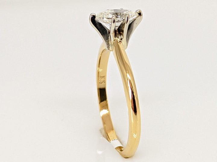 14K .52 CARAT TOTAL SI1 G DIAMOND MARQUISE CUT SOLITAIRE ESTATE RING 2.0 GRAMS