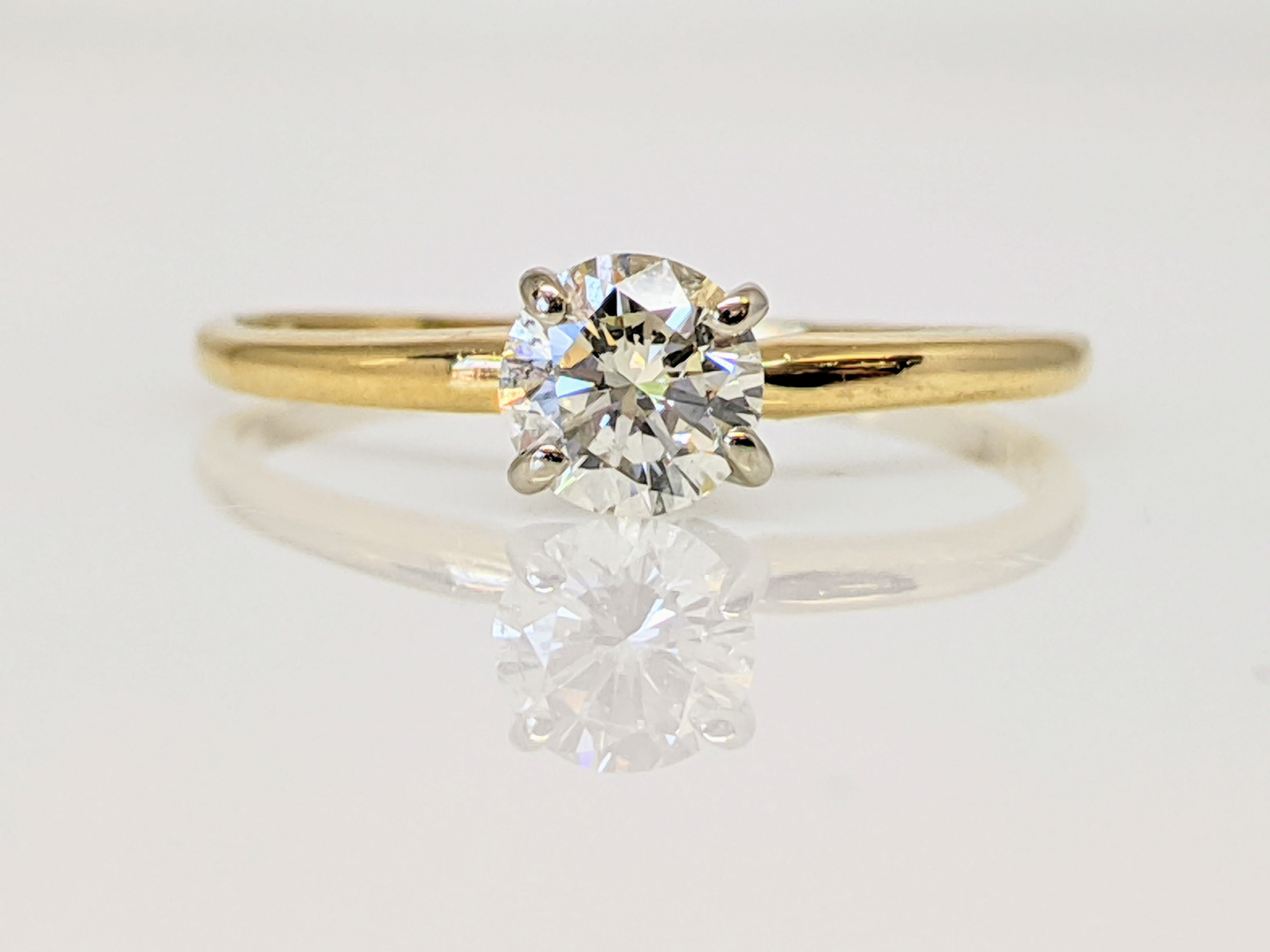 MA4) 14k Yellow Gold Women's Diamond Ring @ 1.5 Grams .25tcw Size 5.5 | eBay