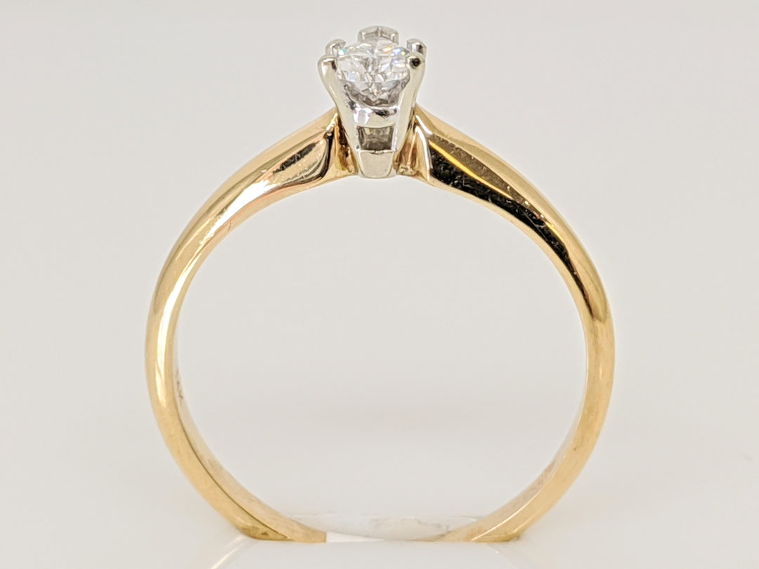 14K .30 CARAT TOTAL VS G DIAMOND PEAR SOLITAIRE ESTATE RING