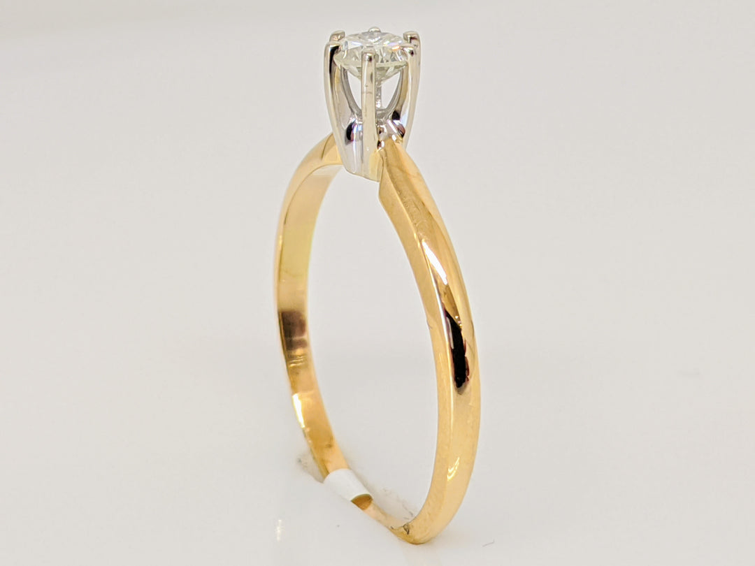 14K .26 CARAT TOTAL I1 I DIAMOND ROUND SOLITAIRE ESTATE RING 1.7 GRAMS