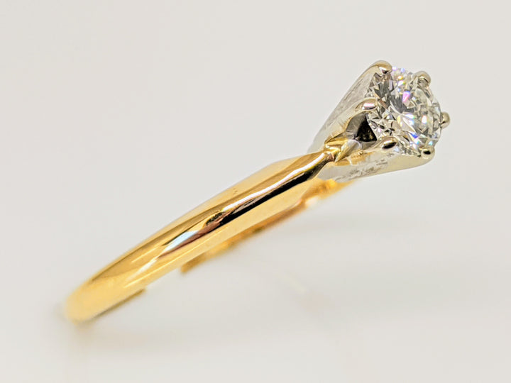 14K .22 CARAT TOTAL SI2 H DIAMOND ROUND SOLITAIRE ESTATE RING 1.6 GRAMS