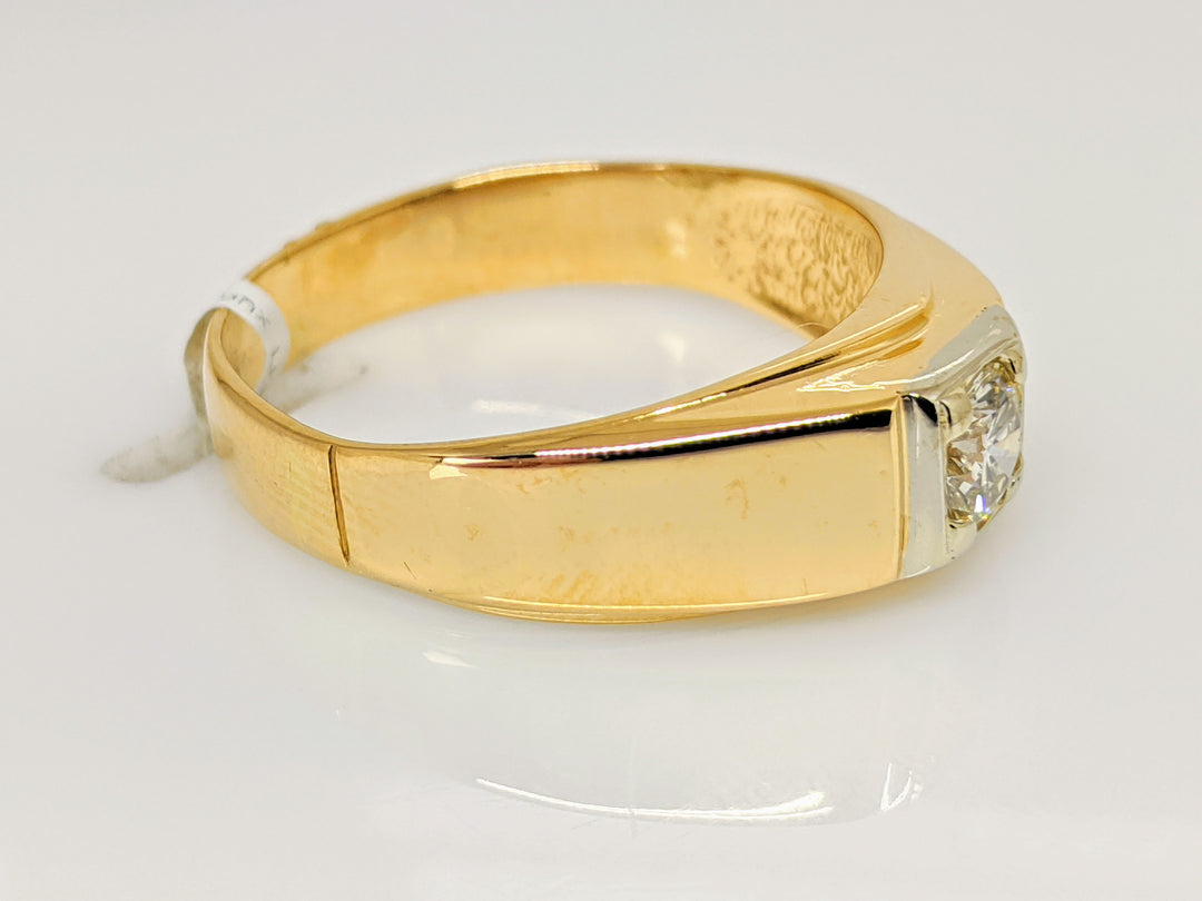 14K .58 CARAT TOTAL VS2 J DIAMOND ROUND ESTATE RING 6.0 GRAMS