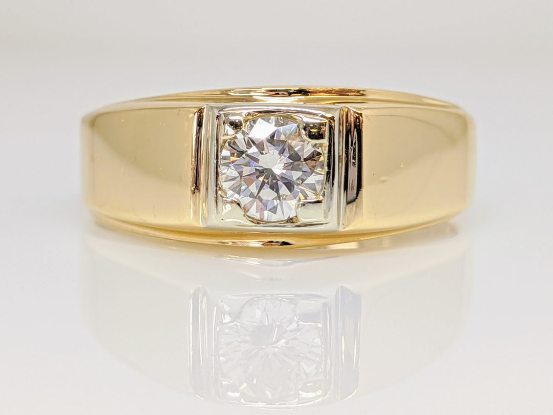 14K .58 CARAT TOTAL VS2 J DIAMOND ROUND ESTATE RING 6.0 GRAMS