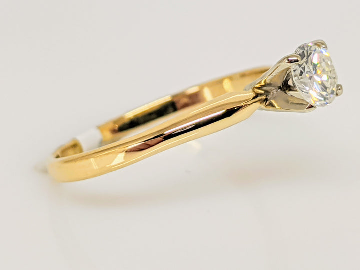 14K .33 CARAT TOTAL I1 G DIAMOND ROUND SOLITAIRE ESTATE RING 1.5 GRAMS