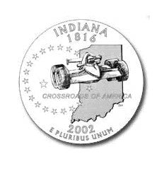 Indiana State Quarter #19 (2002)- D uncirculated - us mint