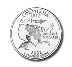 Louisiana State Quarter #18 (2002)- P uncirculated - us mint