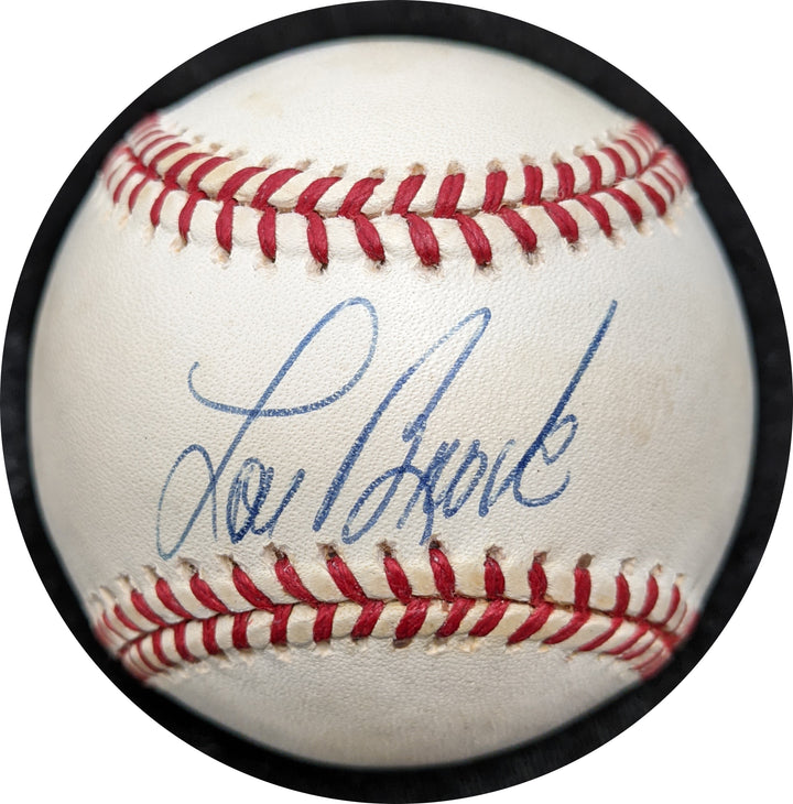 Lou Brock Autographed Baseball COA- Beckett