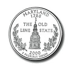 Maryland State Quarter #7 (2000)- D uncirculated - us mint