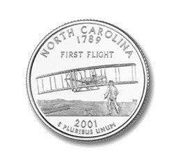 North Carolina State Quarter #12 (2001)- D uncirculated - us min
