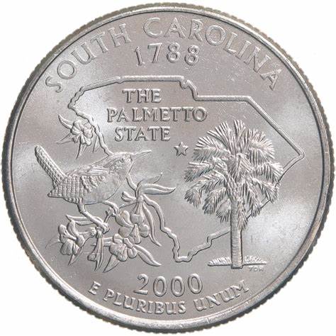 South Carolina State Quarter #8 (2000)- D uncirculated - us mint