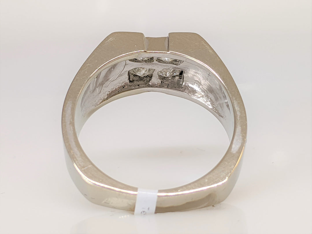 14KW 1.00 CARAT TOTAL WEIGHT VS1 G DIAMOND PRINCESS CUT (4) ESTATE RING 10.1 GRAMS