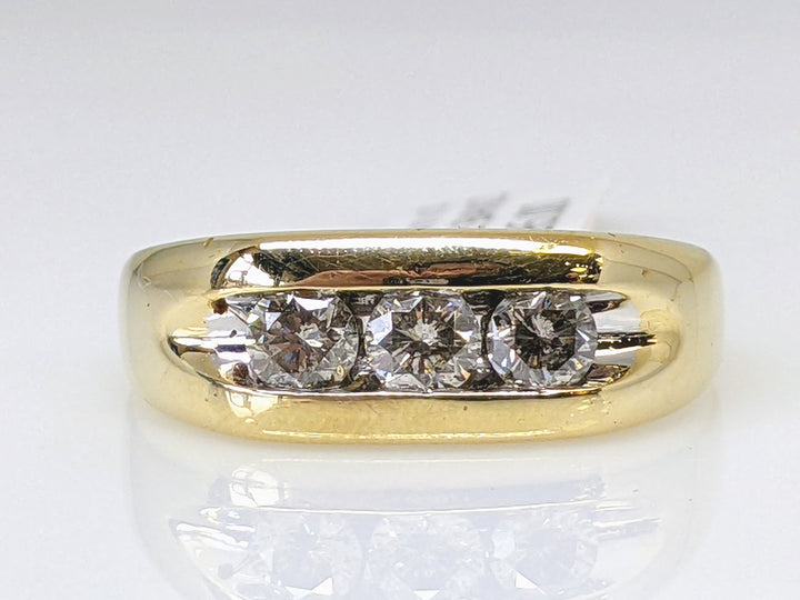 14k 1 CARAT TOTAL WEIGHT I1I DIAMOND ROUND (3) ESTATE RING