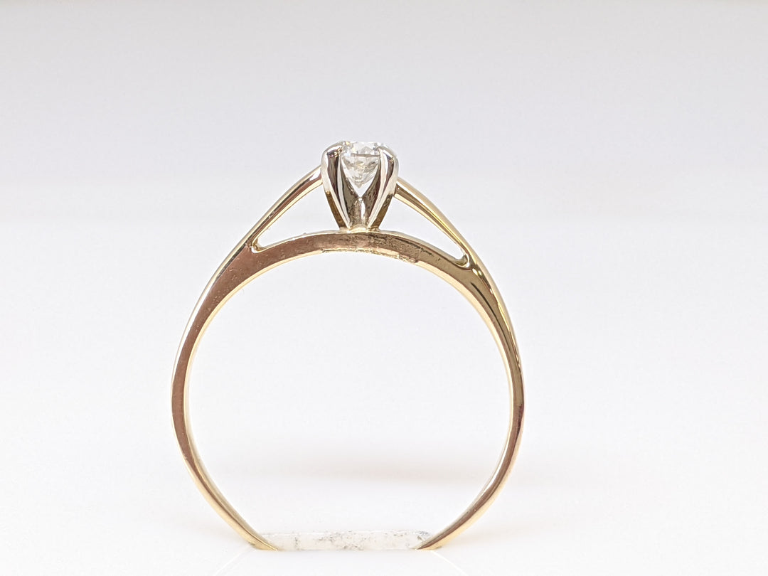 14k .30 CARAT TOTAL I1 G DIAMOND ROUND RAISED SHOULDER ESTATE RING 2.2 GRAMS