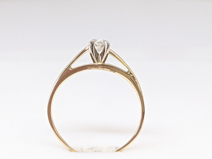 14k .30 CARAT TOTAL I1 G DIAMOND ROUND RAISED SHOULDER ESTATE RING 2.2 GRAMS
