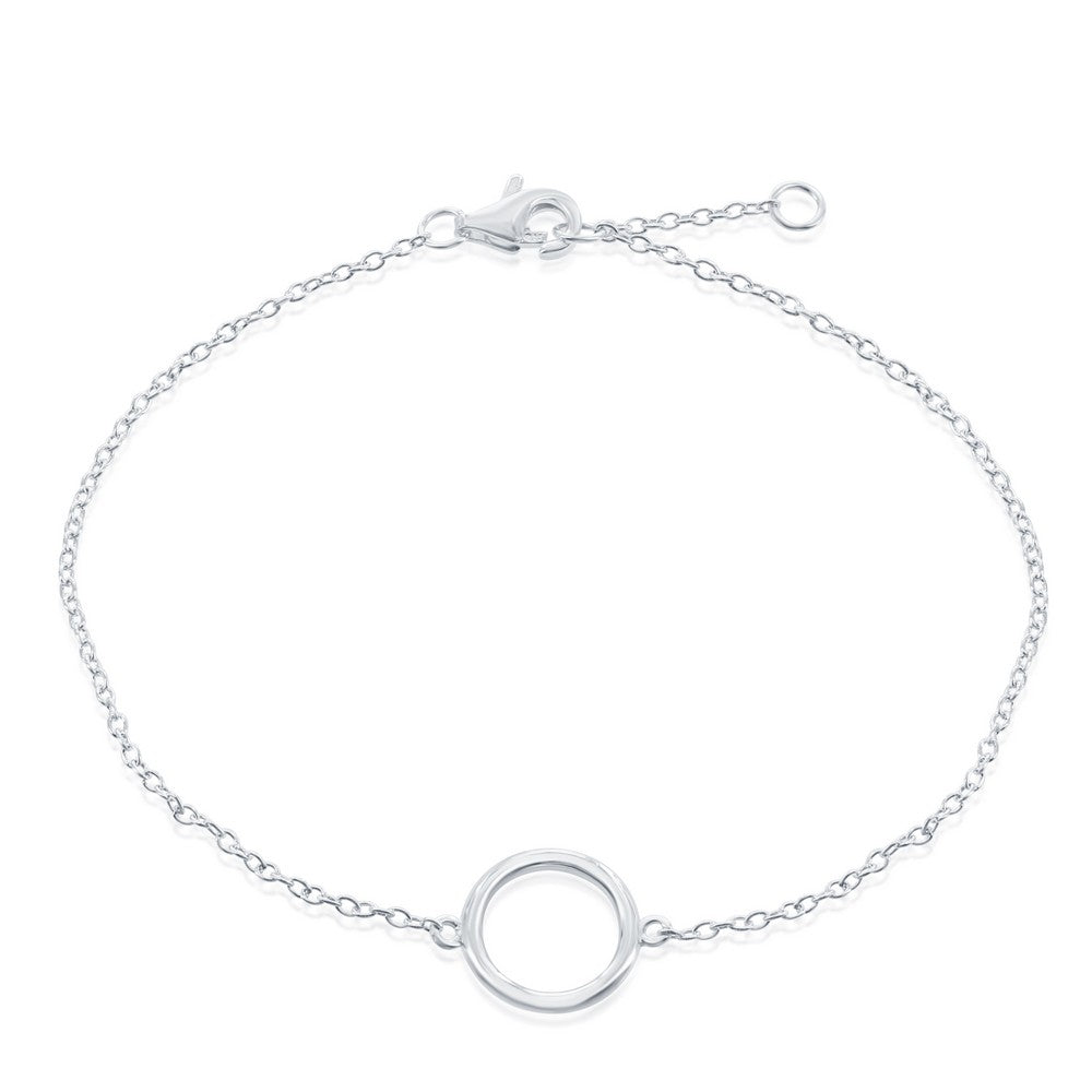 Sterling Silver Open Circle Bracelet