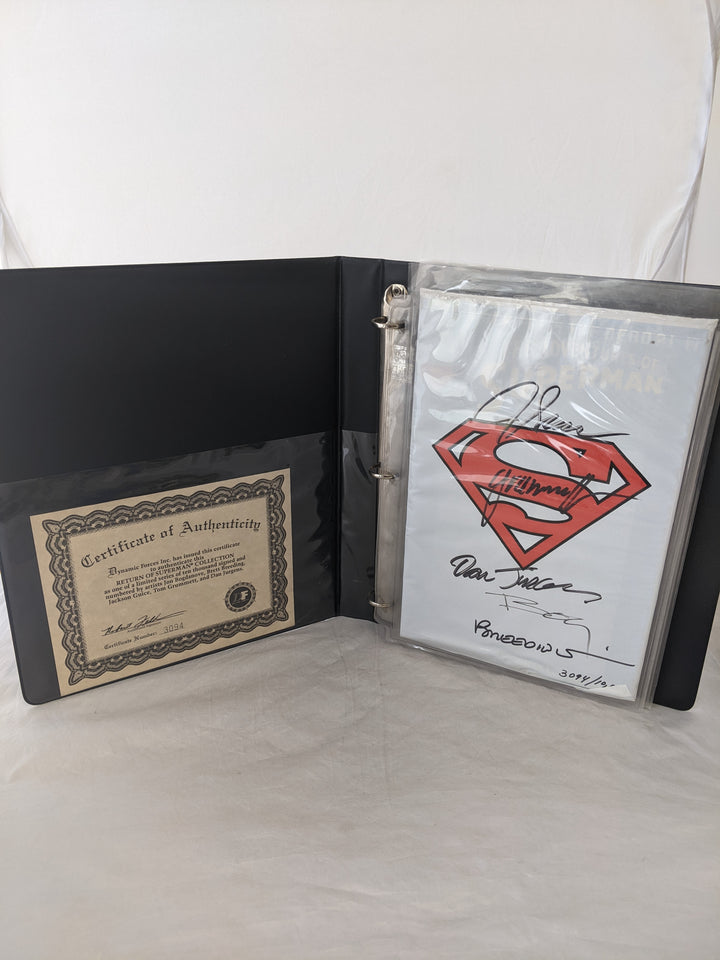 Autographed Return of Superman Comic Collection (5 Comics) w/ COA